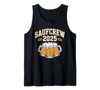 Saufcrew 2025 Beer Mug Oktoberfest Party Crew Design Tank Top