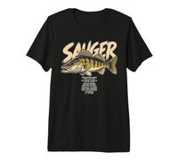Sauger Facts Fishing Scientific Angler Fish Graphic Premium T-Shirt