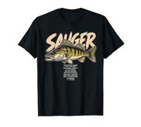 Sauger Facts Fishing Scientific Angler Fish Graphic Value Graphic T-Shirt