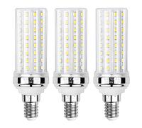 SAUGLAE 20W LED Corn Bulbs, 150W Incandescent Bulbs Equivalent, 3000K Warm White, 2300Lm, E14 Small Edison Screw Light Bulbs, 3-Pack