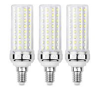 SAUGLAE 20W LED Corn Bulbs, 150W Incandescent Bulbs Equivalent, 4000K Natural White, 2300Lm, E14 Small Edison Screw Light Bulbs, 3-Pack