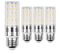 SAUGLAE Led Corn Bulbs 15W, 120W Incandescent Bulbs Equivalent, 3000K Warm White, 1700Lm, E27 Large Edison Screw LED Light Bulbs, Non-Dimmable, Pack of 4