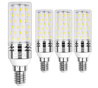 SAUGLAE Led Corn Bulbs 15W, 120W Incandescent Bulbs Equivalent, 4000K Natural White, 1700Lm, E14 Small Edison Screw LED Light Bulbs, Non-Dimmable, Pack of 4