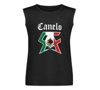 Saul Alvarez Canelo Boxing Unisex Sleeveless T-Shirt Vests Top Black Mens Tank Tee S