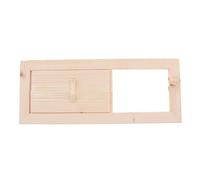Sauna Air Vent - Wooden Grille, Air Flow Ventilation | Adjustable Sliding Board, Heat Circulation Cover for Controlling the Sauna Room Temperature Bar and Smooth Ventilation During Relaxation