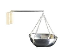 Sauna Aroma Bowl,Stainless Steel SPA Essential Oil Bowl with Wood Plate and Screws,Sauna Aromatherapy Oil Holder,Saunas Aromatherapy Oils Holder,Saunas Room Accessories(Color:120ml)