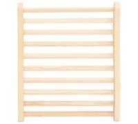 Sauna Backrest S Shape Made of Solid Pine Wood Ergonomically Shaped 50 x 40 x 7.5 cm for Traditional and Infrared Sauna Relaxed Back Support for Wellness and Spa Use