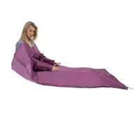 Sauna Blanket Heating Therapy Home Salon Spa Body Slimming Portable Sauna Blanket for Body Relaxation at Home with Sleeves and Remote Control, Elasticated Wrist Straps, 35-80°C 1.8m*80cm, Purple