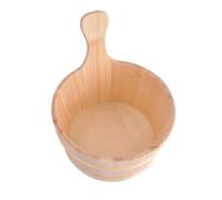 Sauna Bucket - Cedar Wood Barrel Extensive Application Set | Wooden Water Bucket with Ladle for Bath , Durable Sauna Accessory for Home & Wellness Rooms