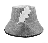 Sauna Bucket Hat for Women Soft and Insulating Felt, Perfect for a Relaxing Bathing Experience (Grey)