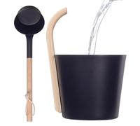 Sauna Bucket Set, Sauna Trash Can, 7L Aluminum Water Container for Indoor Sauna Bath, Dry Sauna Bucket, Sauna Must Have for Spa Center Bathroom