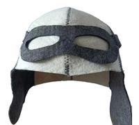Sauna Cap for Men With Pilot Form Factor and 100 Percent Felt Composition to Serve Core Protection and Thermal Functions (A)