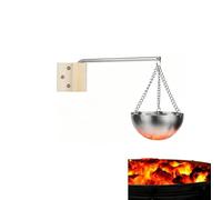 Sauna Cup Holder, Sauna Diffuser Bowl, Essential Oil Container for Home Saunas and Spas,Aroma Diffuser Suitable for Home Saunas and Spas,with Swinging Arm and Screw Covers(Silver)