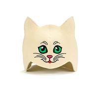 SAUNA GURU Green-Eyed Kitten, 100% Organic Wool Felt Sauna Cap, Banya Hat Sauna Hair Protector, Sauna Accessories Embroidered Hat, Sauna Accessory, Sauna Gifts for Men and Women, Russian Sauna Hat