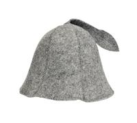 SAUNA GURU Grey Sauna Hat, 100% Organic Wool Felt Hats for Russian Banya - Protect Your Head from Heat - English Sauna eBook Guide Included