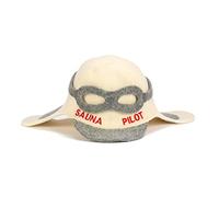 SAUNA GURU Sauna Pilot Hat, 100% Organic Wool Felt Sauna Cap, Banya Hat Sauna Hair Protector, Sauna Accessories Embroidered Hat, Russian Sauna Hat, Sauna Room Accessory, Sauna Gifts for Men and Women