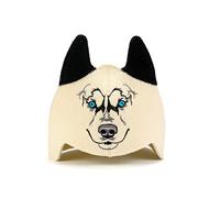 SAUNA GURU Sauna Wolf Hat, 100% Organic Wool Felt Sauna Cap, Banya Hat Sauna Hair Protector, Sauna Accessories Embroidered Hat, Russian Sauna Hat, Sauna Gifts for Men and Women, Sauna Room Accessory