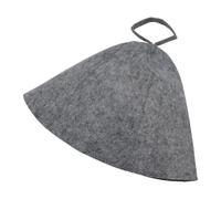 Sauna Hat 2pcs Wool Cap Sauna Hat Felt Foldable Grey Porosity Shower Soft Solid Spa Bath With Hanging Loop 1pcs 27.6 * 9.1inches