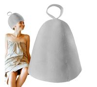 Sauna Hat - Felt, 27.7 x 23 cm Bath Cap | Thermal Insulation Sauna Protection Ergonomic Washable and Quick Drying - Spa Caps for Steam Room, Bathhouse, Spa at Home