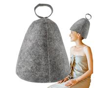 Sauna Hat - Felt, 27.7 x 23 cm Bath Cap | Thermal Insulation Sauna Protection Ergonomic Washable and Quick Drying - Spa Caps for Steam Room, Bathhouse, Spa at Home