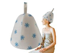 Sauna Hat - Felt, 27.7 x 23 cm Bath Cap | Thermal Insulation Sauna Protection Ergonomic Washable and Quick Drying - Spa Caps for Steam Room, Bathhouse, Spa at Home