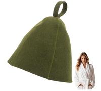 Sauna Hat, Natural Wool Sauna Cap for Men and Women Eco-Friendly Insulating Headgear for Spa Steam Room Bathhouse Comfortable Breathable