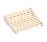 Sauna Headrest Curved Solid Pinewood Neck Support 37x33x10cm Wide Slats Natural