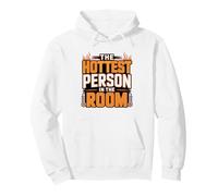 Sauna Hottest Person Room Humor Literal Pun Literally Hot Pullover Hoodie