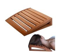 Sauna Pillow Headrest - Timber Cradle, 1 Count Cedar Support for Wellness Chambers, Orthopaedic Bench with Ventilation Gaps, SpaWare, Body Bolster for Home, Room and Commercial Resting