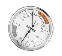 Sauna Room Hygrometer Thermometers Aluminum Alloy Thermal Glass Humidity Control For Home Spas High Temperature Resistant Sauna Meter