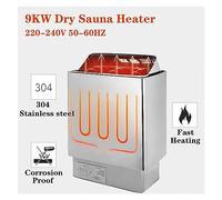 Sauna Steam System Generator, 3KW/4.5W/6KW/9KW Sauna Heater Sauna Steam nerator, Home Use Heating Furnace Room Dry Equipment 380V for Home Shower Spa Sauna Accessories(6kw)