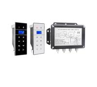 Sauna Steamer, 3KW Wall Mounted Mini Steam Sauna Machine, Shower Bath Accessories Kits with Phone Controller LCD for Bathroom(VS-9007B-3KW-BP)