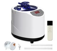 Sauna Steamer, 3L 1200W Portable Sauna Steamer with 304 Stainless Steel Liner, Steam Generator with Protection for Sauna, Remote Control, 99 Min Timer, 15 Heating Levels, Home Spa Sauna Accessories