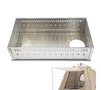 Sauna Stone Stand - Stainless Steel Firewood Rack and Sauna Oven Stones | Foldable Portable Sauna Stone Basket for Wood Burning Stove Outdoor Fire Basket