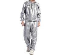 Sauna Suit, Heavy Duty Sauna Suit Sweating Weight Loss Suit Gym Fitness Workout Clothing Men Women Exercise Training Tracksuit, Unisex PVC Sweat Sauna Suit Cloth Lose Weight Slimming Fitness L - 5XL