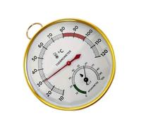 Sauna Thermometer, Humidity Temperature Meter, 10x7cm Mini Hydrothermograph for Home, Display Device Small Sauna Tool, Steam Monitoring Accessory with Clear Scale, Indoor Pool Shower Use for Adults