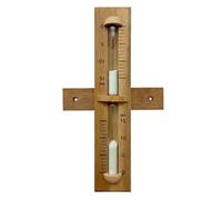 Sauna Timer, 15 Minute Red Cedar Sauna Hourglass, Wall-Mounted 360° Rotating Wood Sand Clock, Sauna Accessories for Infrared & Traditional Sauna,SPA