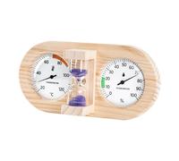 Sauna Timer - Temperature Monitor with 15 Minute Countdown Timer | Wooden Wall Frame | Reliable Sauna Control | Indoor Accessory Home Garage Bedroom Camper Van