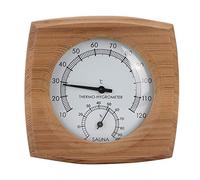 Sauna Timer, Wood Sauna Thermo-Hygrometer, 2 in 1 Fahrenheit Thermometer Decorative Timer Sauna Clock with Burned in Number Design for Sauna Accessory Sauna Room Home Hotel