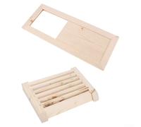 Sauna Ventilation Grille Wood Cover 13. for 4x4.9 Inch Smooth Finish | Adjustable louvers, fresh air circulation, humidity resistant, 13. for 4x4.9 inch size, natural wood grain