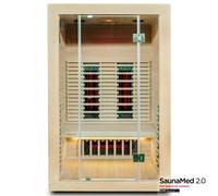 Saunamed 2-Person Indoor Full Spectrum Infrared Sauna, Spa-Style Relaxation With Simple Setup For Home Gardens And Wellness Spaces