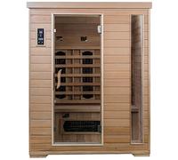 SaunaMed 3 Person Classic Hemlock FAR Infrared Sauna EMR Neutral™