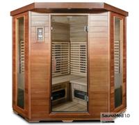 Saunamed 4-5 Person Indoor Luxury Corner Cedar Far Infrared Sauna Emr Neutral™