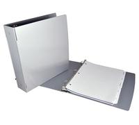 Saunders Recycled Aluminum Ring Binder, 2-Inches Spine, Letter Size, 8.5 x 12-Inches, 1 Binder (00605), Aluminum, Gray, 605