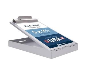 Saunders Redi-Rite Memo Size Aluminum Storage Clipboard, Self-Locking Latch