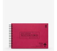 Saunders Waterford : Watercolour Paper Spiral Fat Pad 7.5x11in : 25 sheets 100% cotton HP