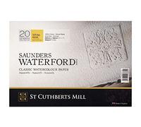 Saunders Waterford Block 300gsm 177 x 254mm (7 x 10 inches) 20 Sheets Red