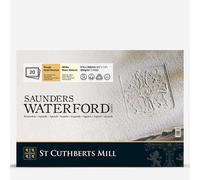 Saunders Waterford : Block : 300gsm : 36x51cm : 14x20in : 20 Sheets : Rough