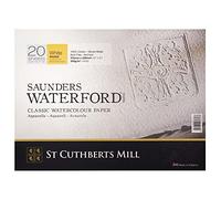 Saunders Waterford Glued Pad, White, 20 Rough Sheets, 23x31