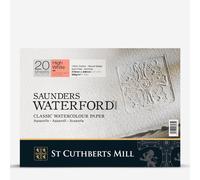 Saunders Waterford : Watercolour Paper Block : 300gsm : High White : 9x12in : Hot Pressed
